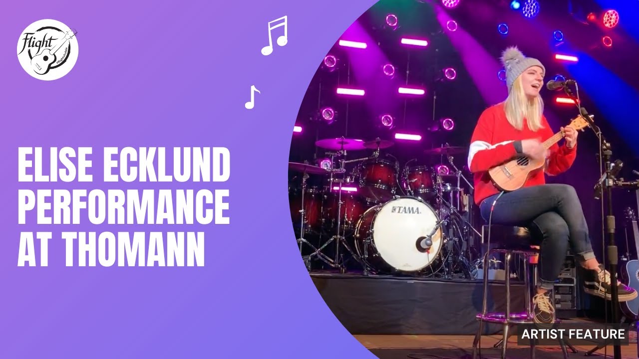 Elise Ecklund performance at Thomann Flight Ukulele