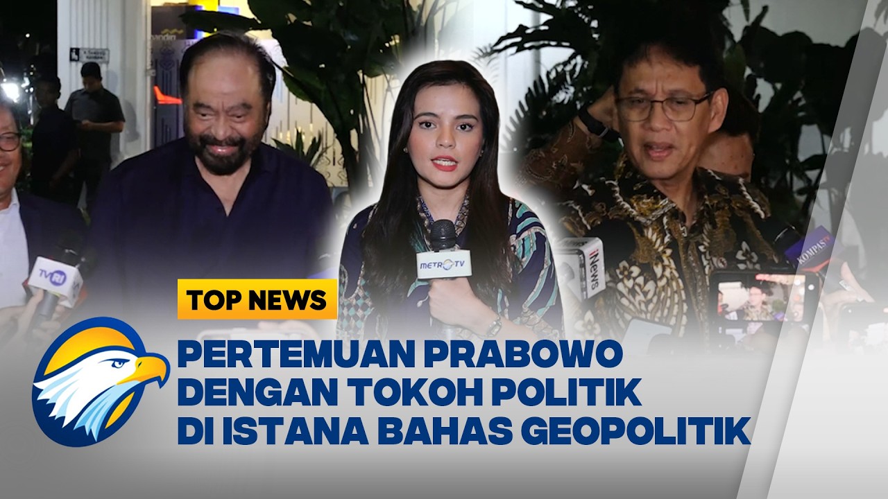 LIVE - Pertemuan Prabowo dengan Tokoh Politik di Istana Bahas Geopolitik - [Top News]