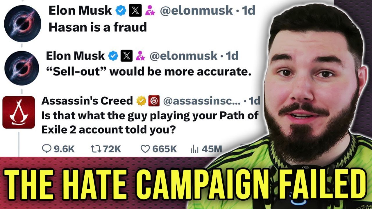 Ubisoft ROAST Elon Musk - as RACIST Assassin's Creed HATE Campaign FAILS