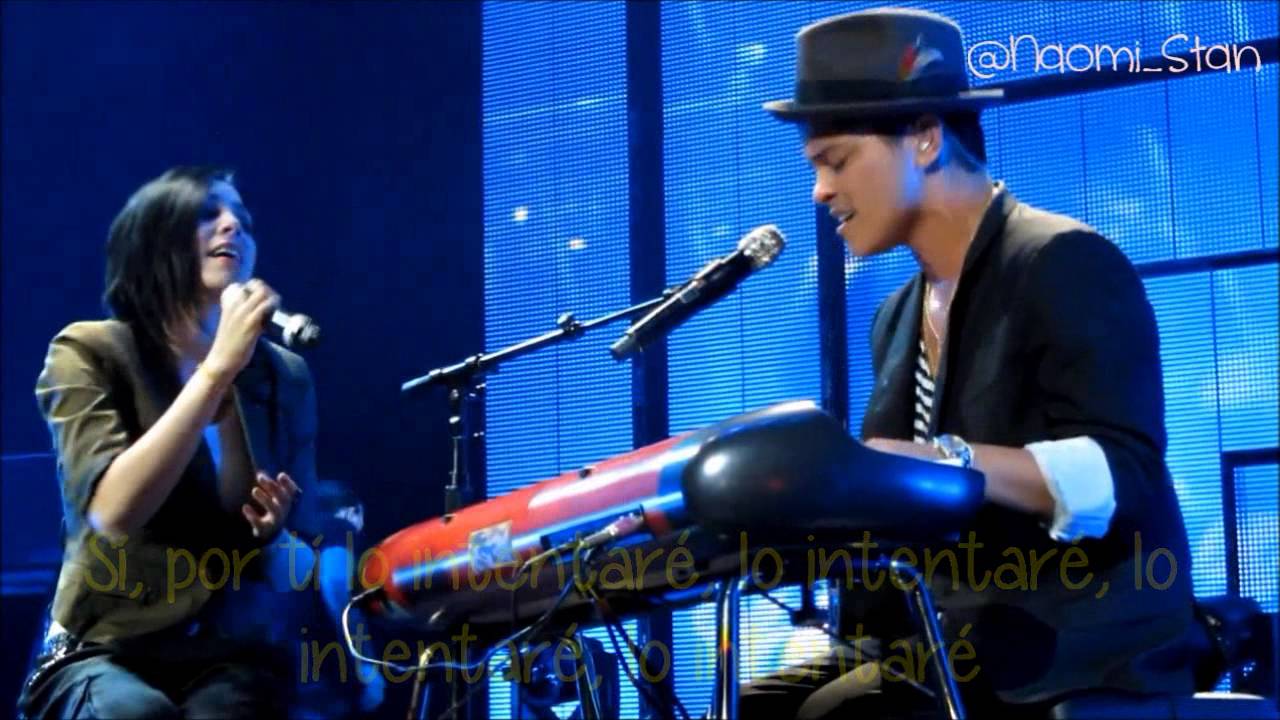Bruno Mars - It Will Rain ft. Skylar Grey (Live) (Lyrics - Subtitulos en español)