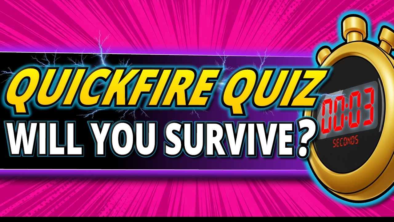 50 LIGHTNING Quiz Questions ⚡ Can YOU Pass This QUICKFIRE Round?