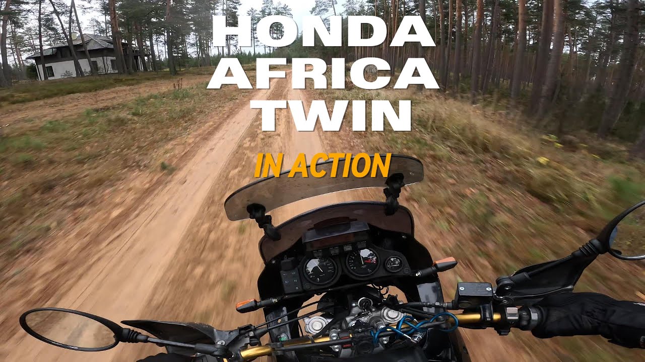 Honda Africa Twin XRV750 IN ACTION