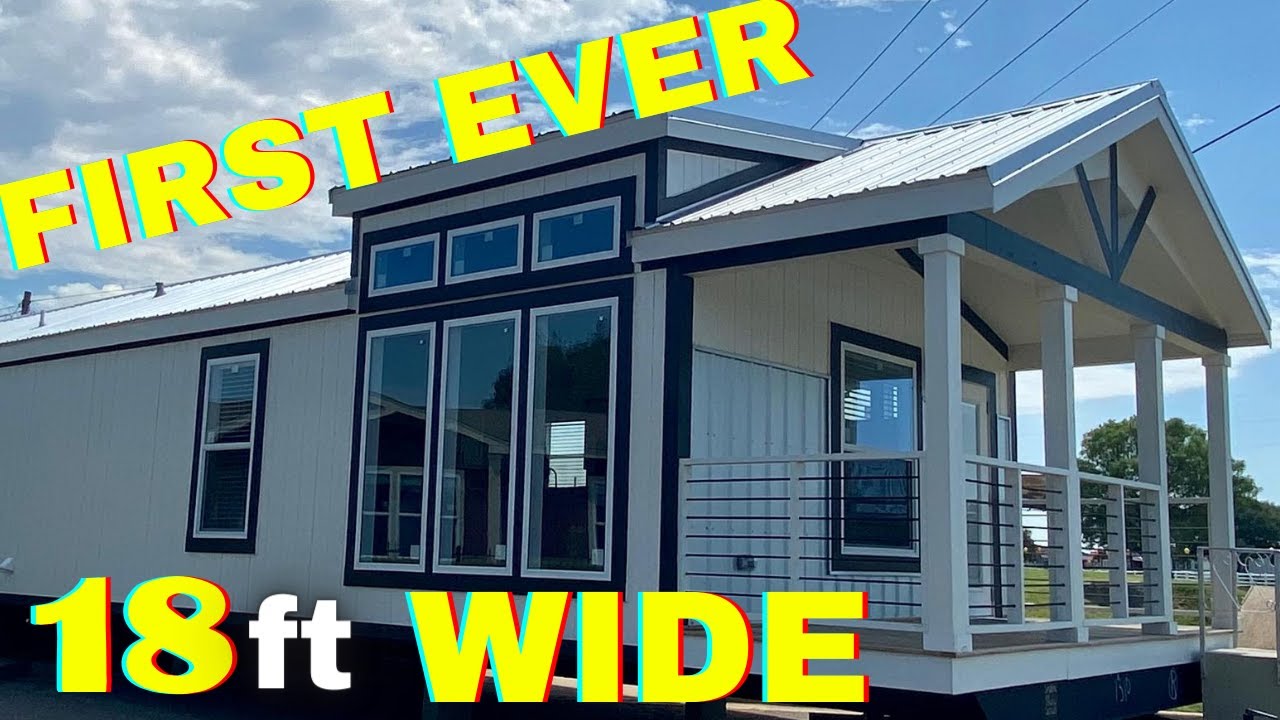 FIRST EVER 18 ft. wide mobile home tour! Single wide with a tiny house vibe!! Mobile Home Tour