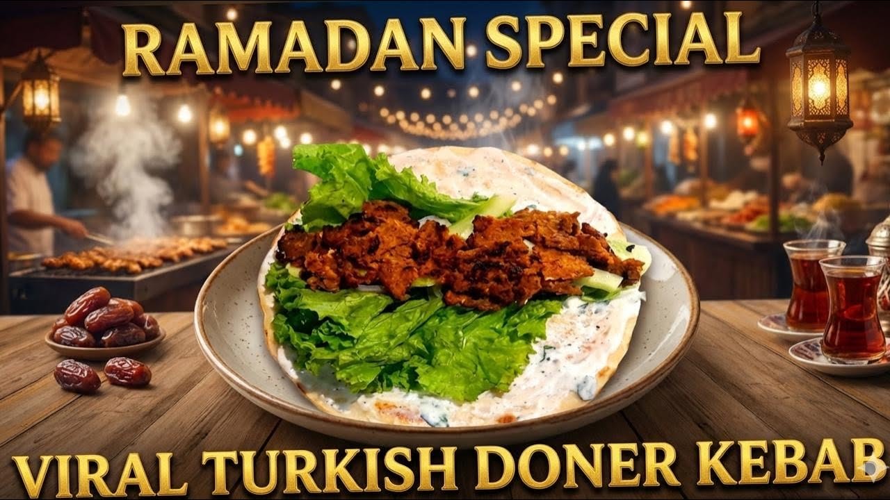 Viral Turkish Doner Kebab Recipe | Trending Doner kabab Roll | Ramadan 2026