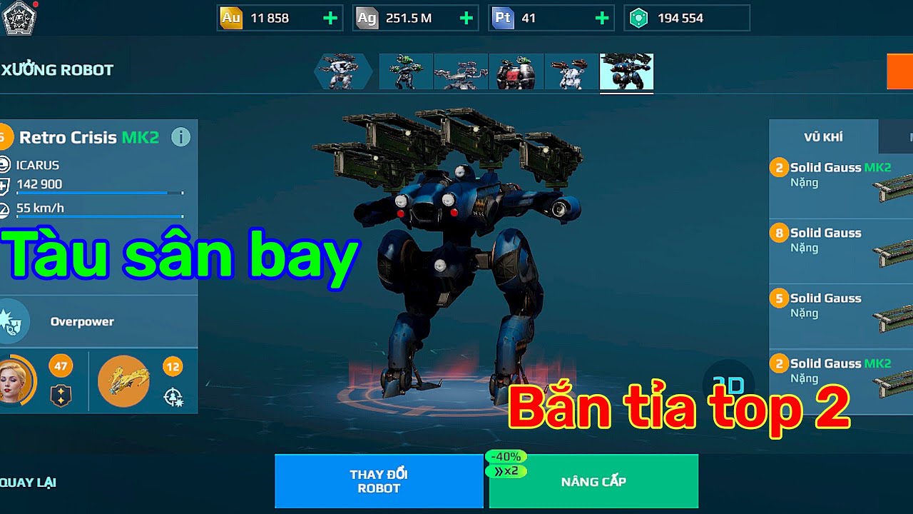 [War Robot] Top 2 độ phổ biến bắn tỉa gọi tên Crisis Gauss