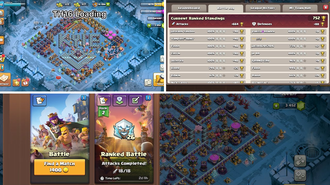 Titan 26 TH15 ranked hits can we get promoted🤔last TH15 ranked for Valk 🙀