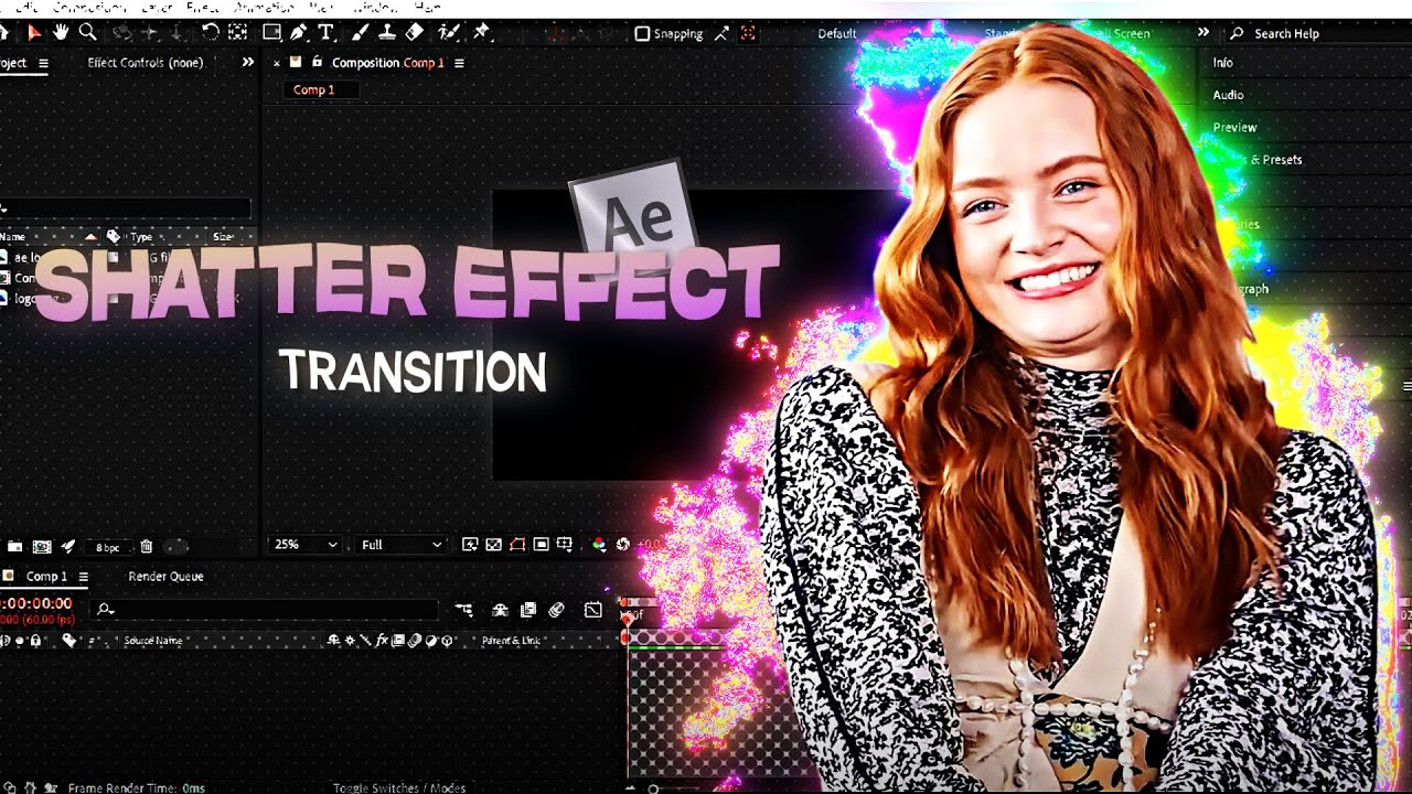 Broken Glass effect ; after effects ( free preset )