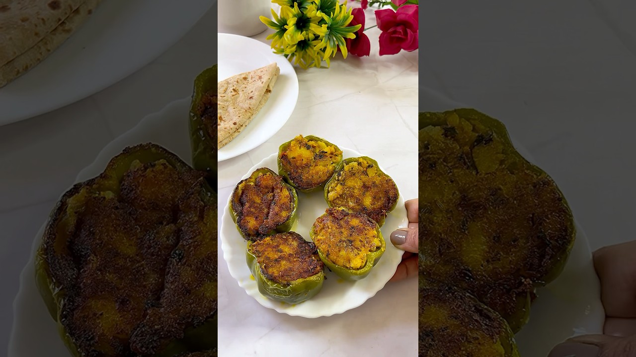 Bharwa shimla mirch |#shorts #recipe #mirch #lunch