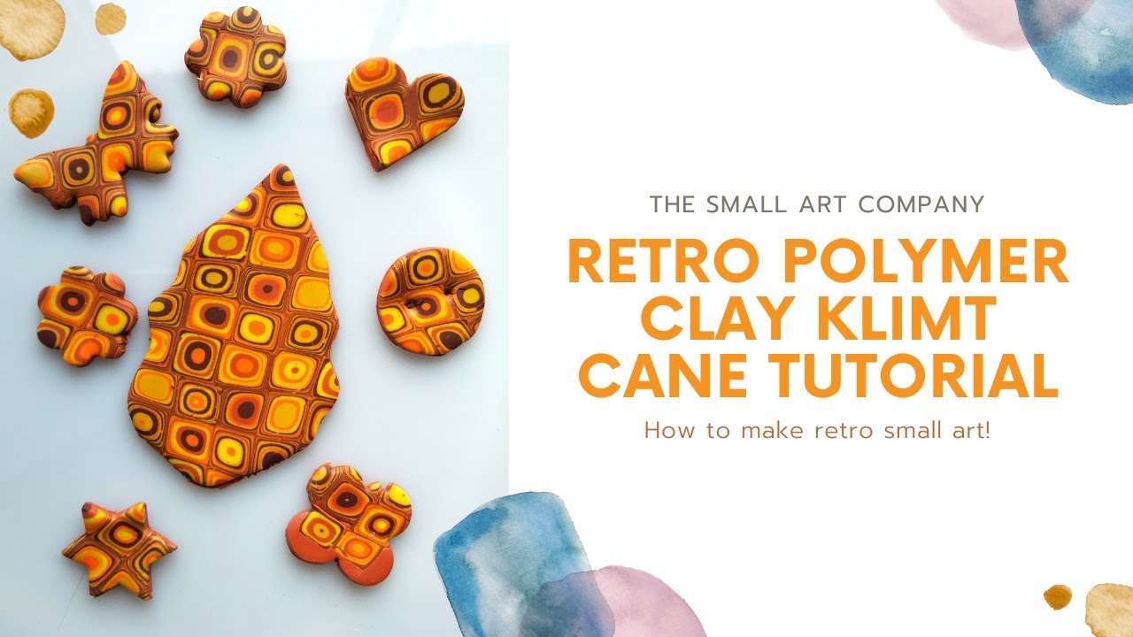 How to Make a Retro Polymer Clay Klimt Cane Using an Extruder