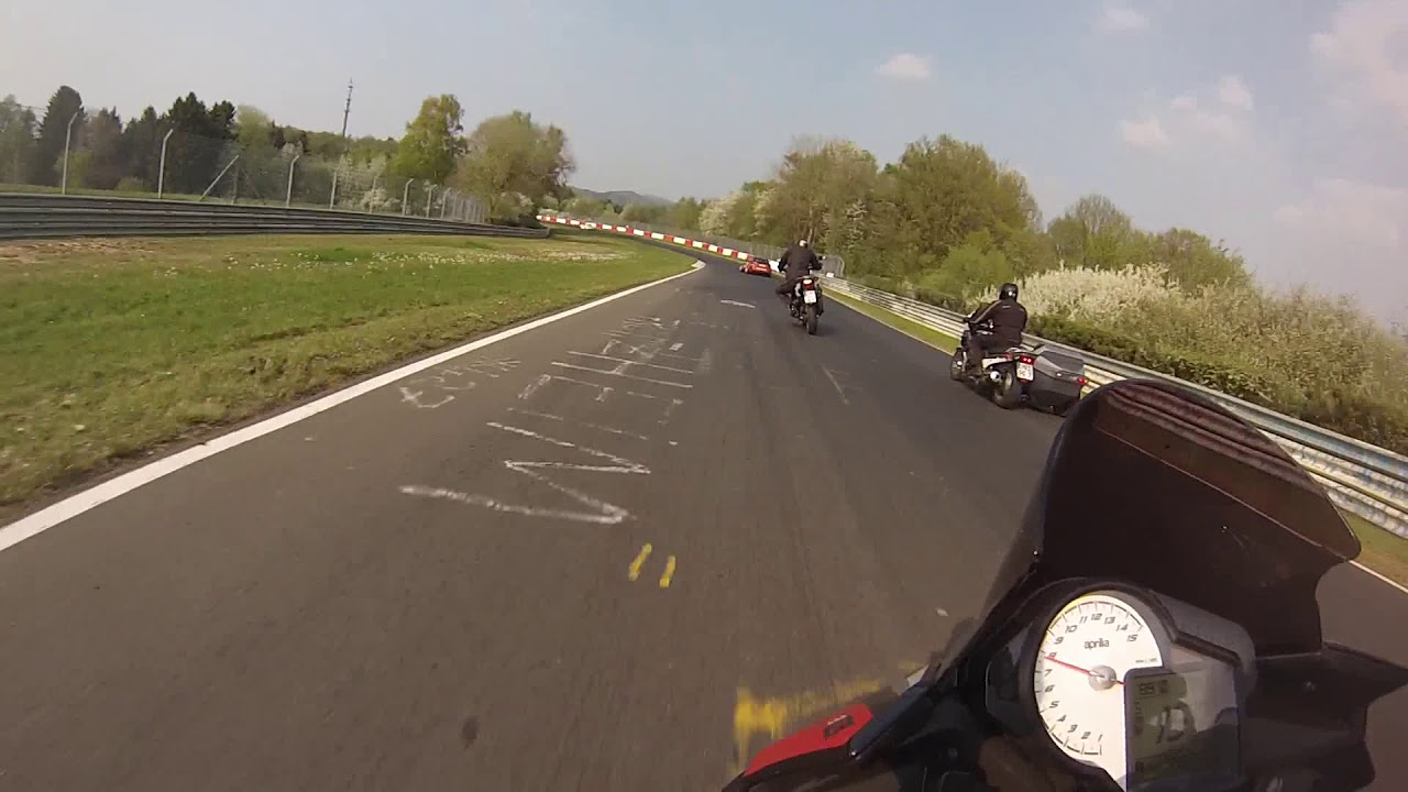 Aprilia Tuono 1100 following Honda Africa Twin | Nürburgring Nordschleife