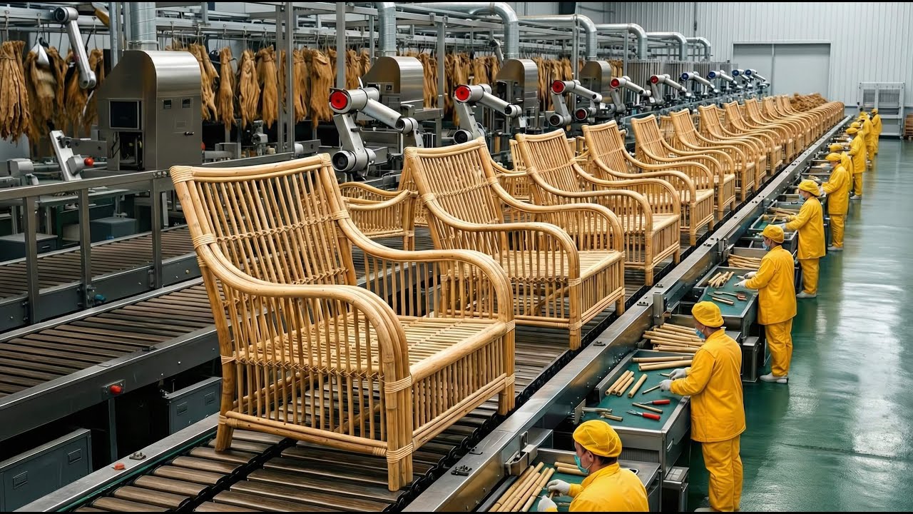 Inside a Massive High-Tech Bamboo Chair Factory You've Never Seen Before