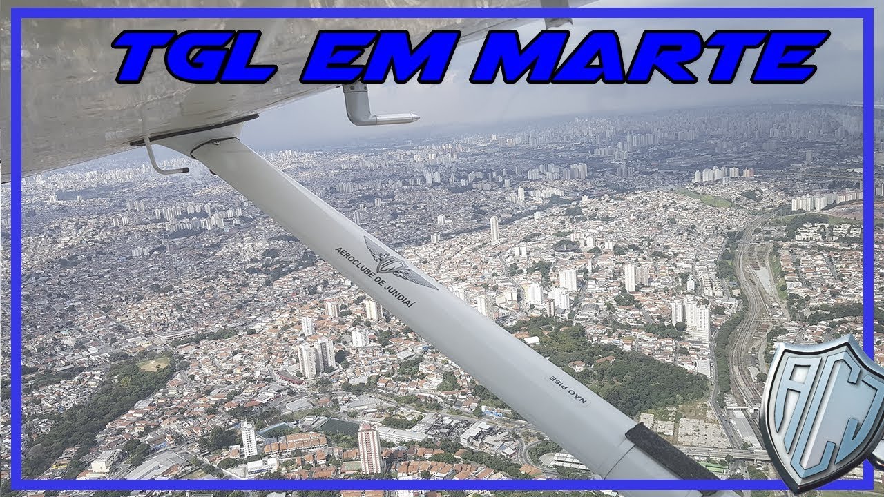 TGL em Marte com fonia frenética e Mudança de Pista | Aeroclube de Jundiaí