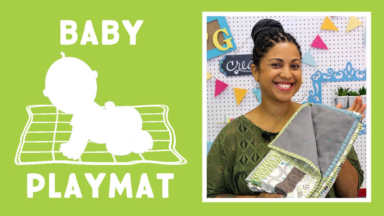 Modern Baby Playmat with Denim Backing: Easy Sewing Tutorial with Vanessa of Crafty Gemini Creates