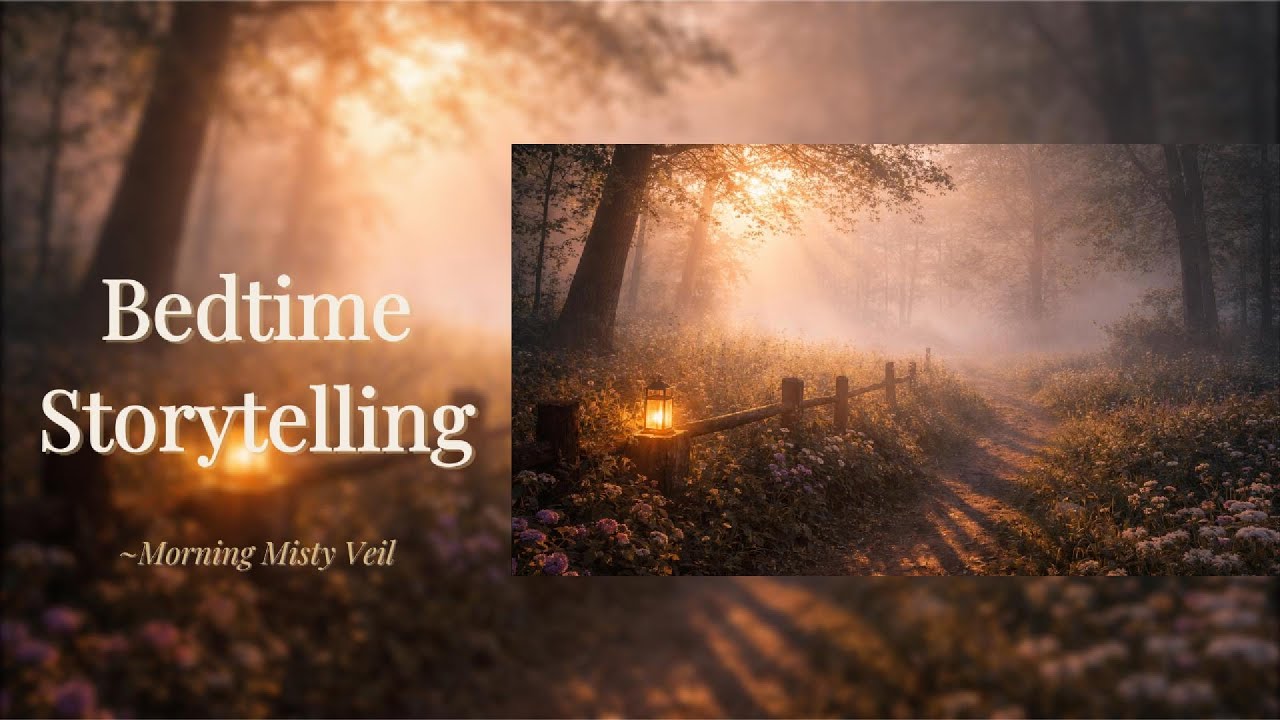 Gentle Wind Sounds with a Calm Story for Sleep | Morning Misty Veil | Sleep Story