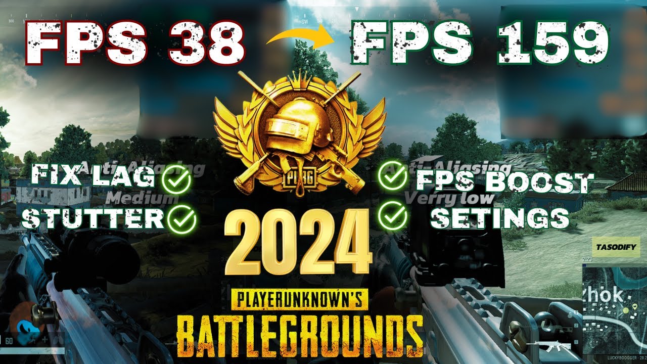 2024 PUBG FPS BOOST | NEW SETTINGS FOR LOW END PC | lag fix