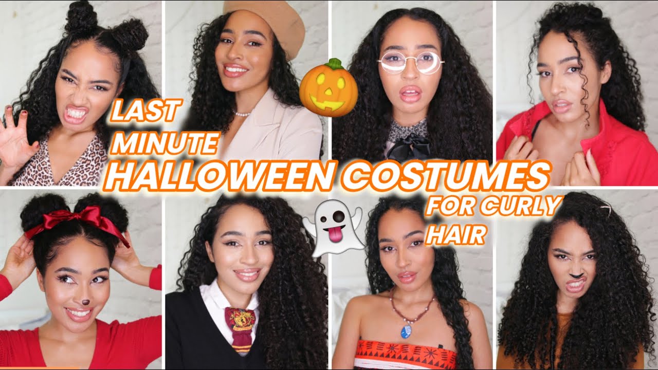 EASY LAST MINUTE CURLY HAIR HALLOWEEN COSTUMES