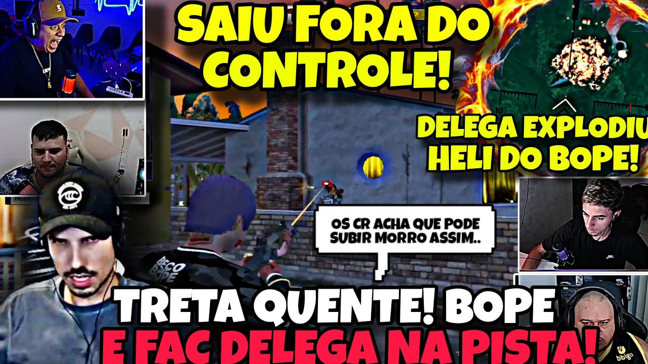 😱🔥TRETA SAIU FORA DO CONTROLE! FAVELA DO DELEGA X BOPE NA PISTA ESQUENTOU! CÂOS PIOROU!😬🔥