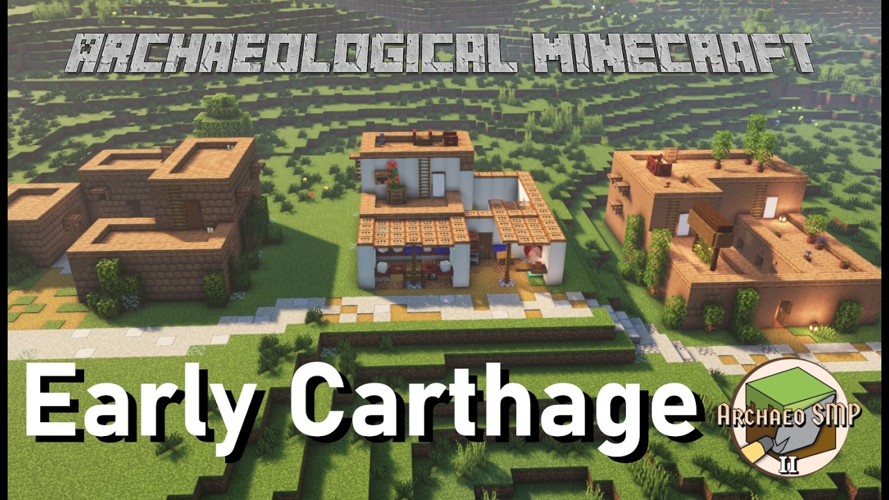 3 карфагенских постройки в Minecraft на Archaeo SMP S2 | Археологический Minecraft