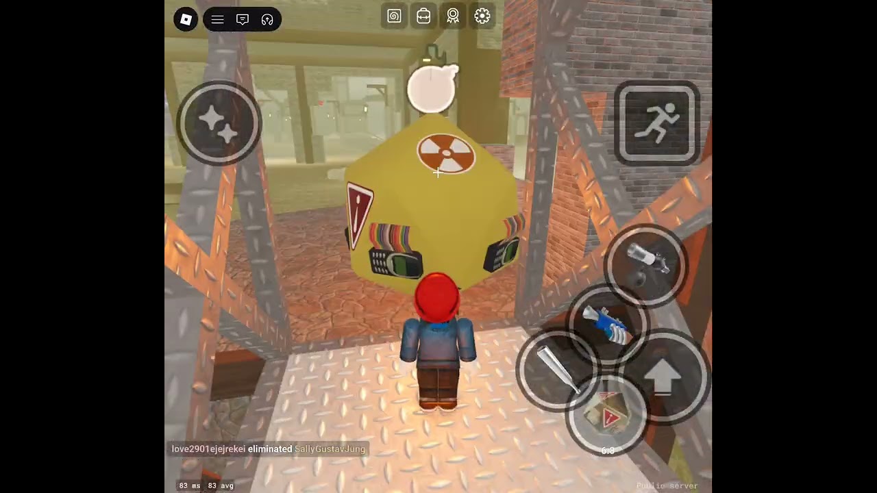 Zab jugando roblox. Se compro la bomba nuclear de 10 puntos.