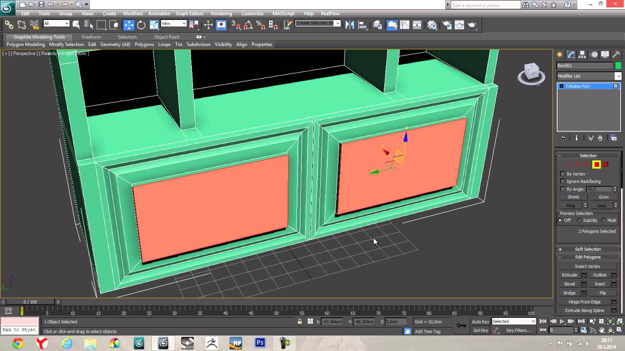 3Ds Max Poly Modelleme Dolap Yapımı