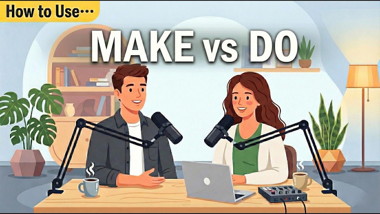 How to Use MAKE and DO in English | Easy English Conversation for Beginners A1–B2