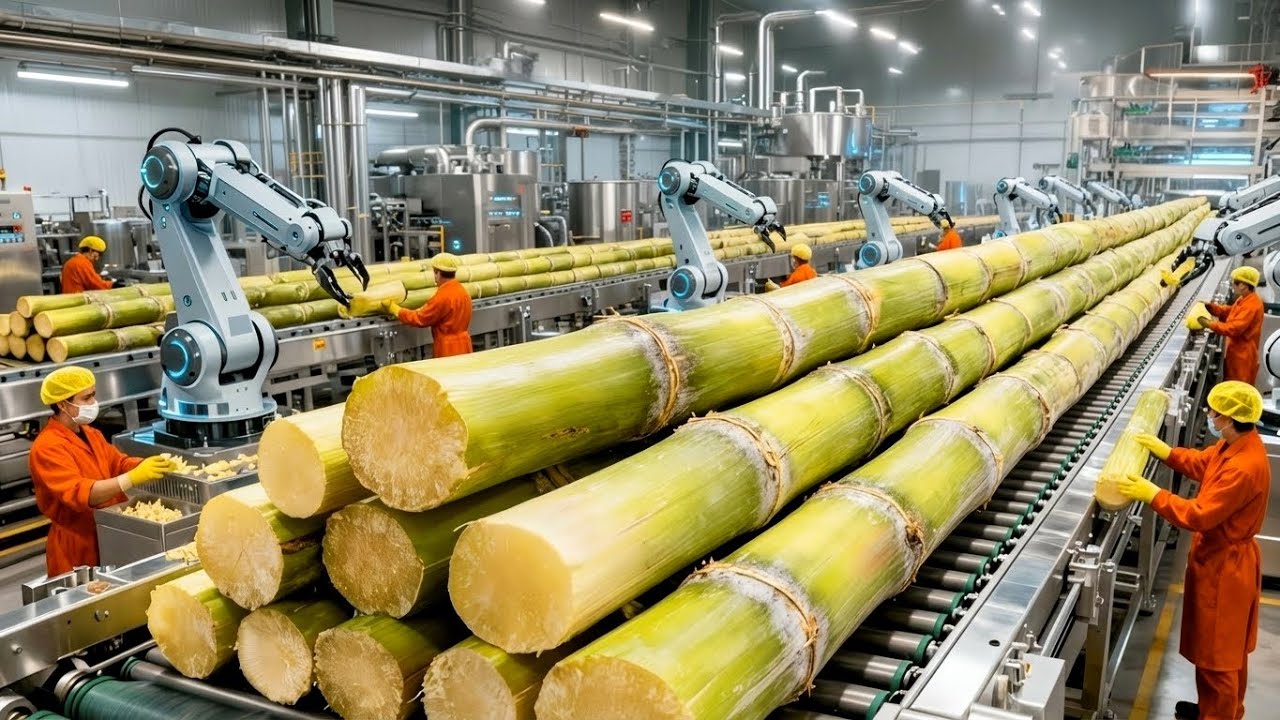 How Cane Sugar & Jaggery Are Made:  Full Modern Factory Process