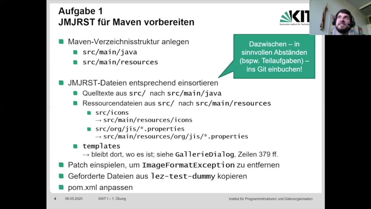 08: Übungen: Altsoftware vorbereiten, Modultests, Testüberdeckung