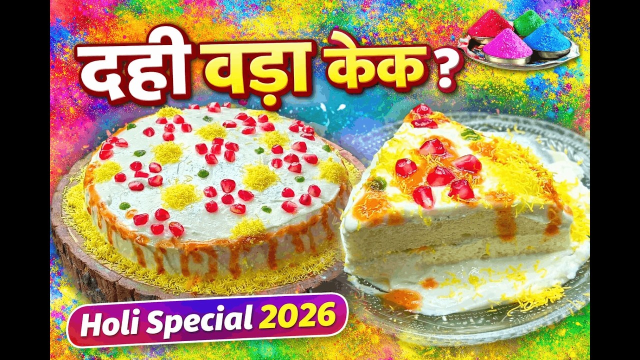 तुम्ही कधी खाल्ला आहे का दही वडा केक? | Holi Special Recipe | dahi vada recipe in marathi