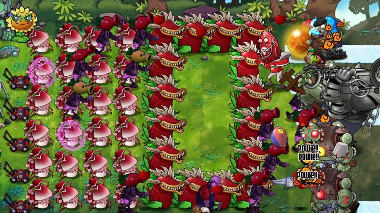 PvZ Fusion : Plants Uniq Trap vs All Zombies #10