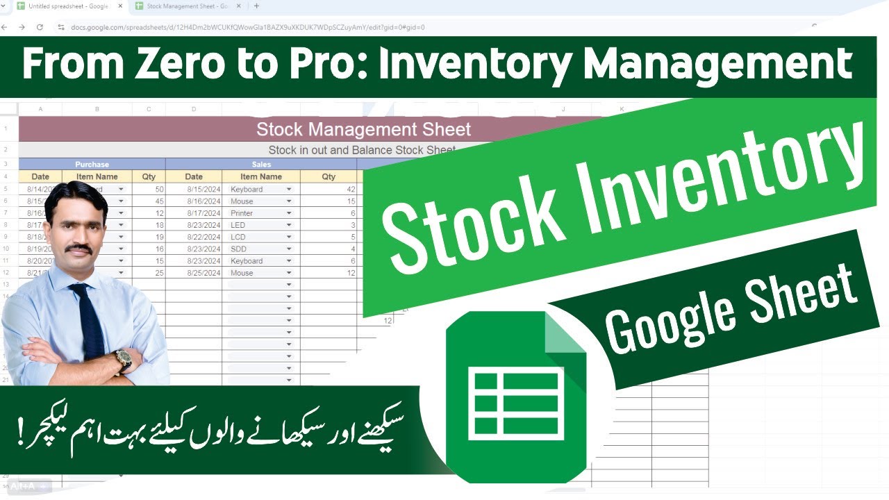 From Zero to Pro: Master Inventory Management in Google Sheets | Stock Management Tips