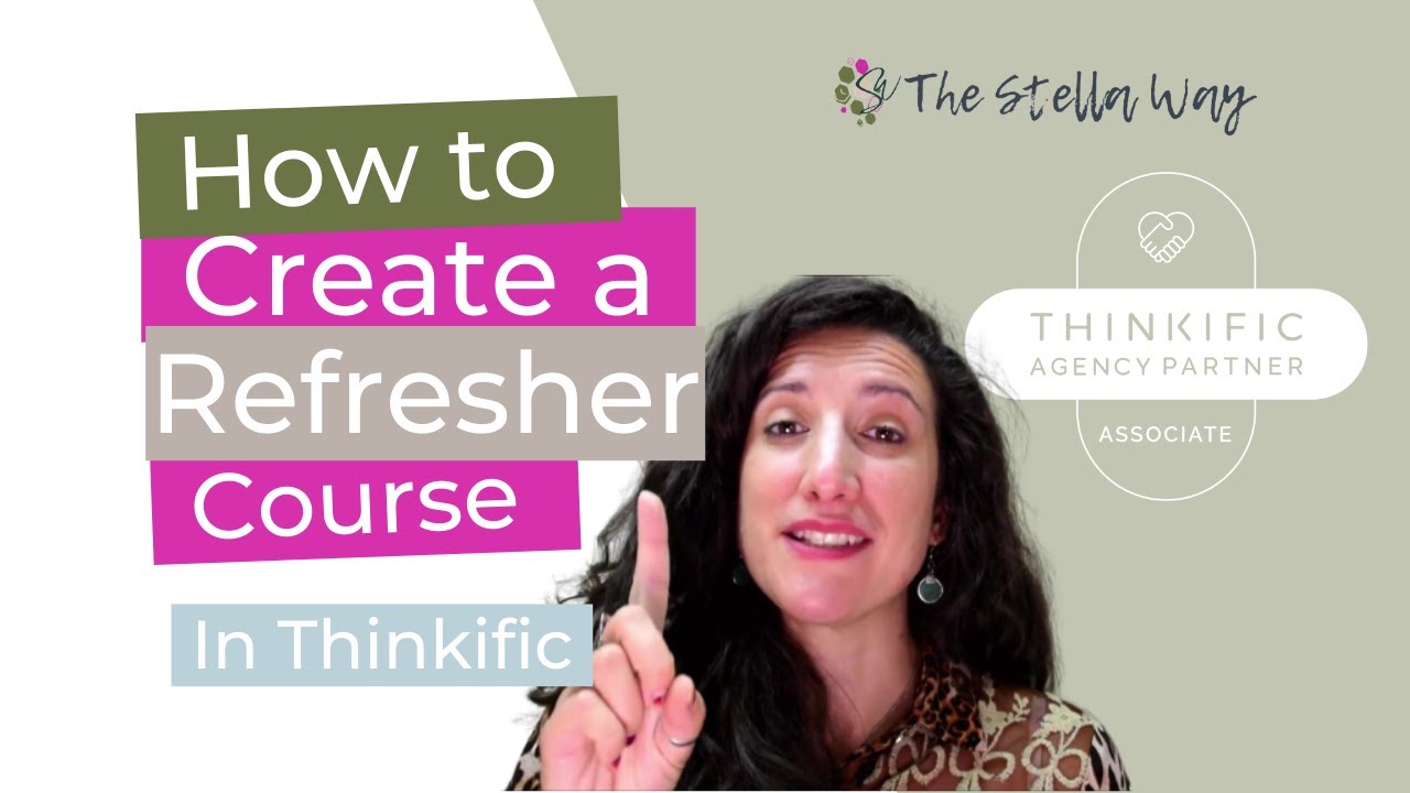How to create an online refresher course in Thinkific
