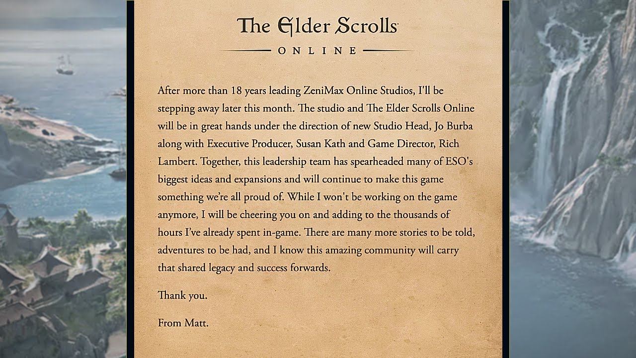 Devastating News For Zenimax Online Studios 😔