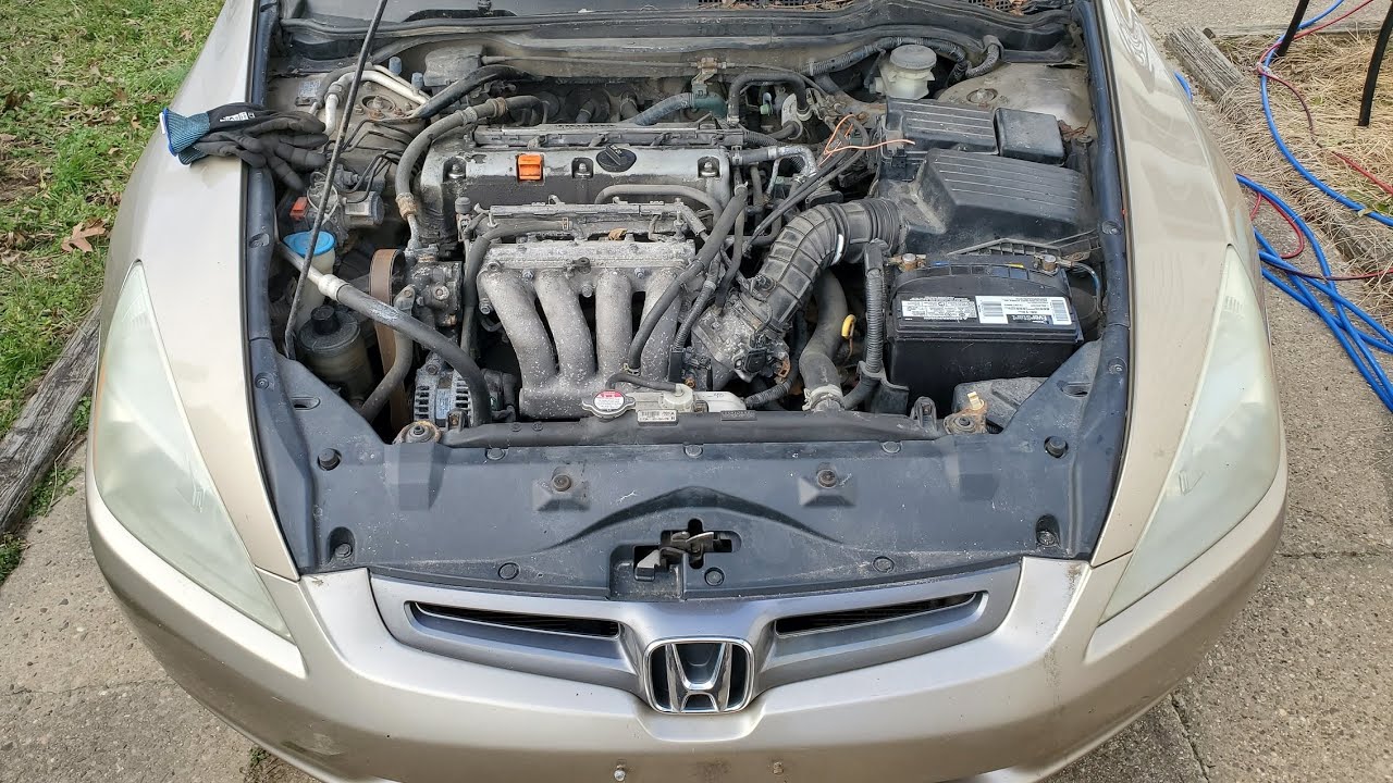 How to engine swap 03 Honda accord Part 1 Axle Removal