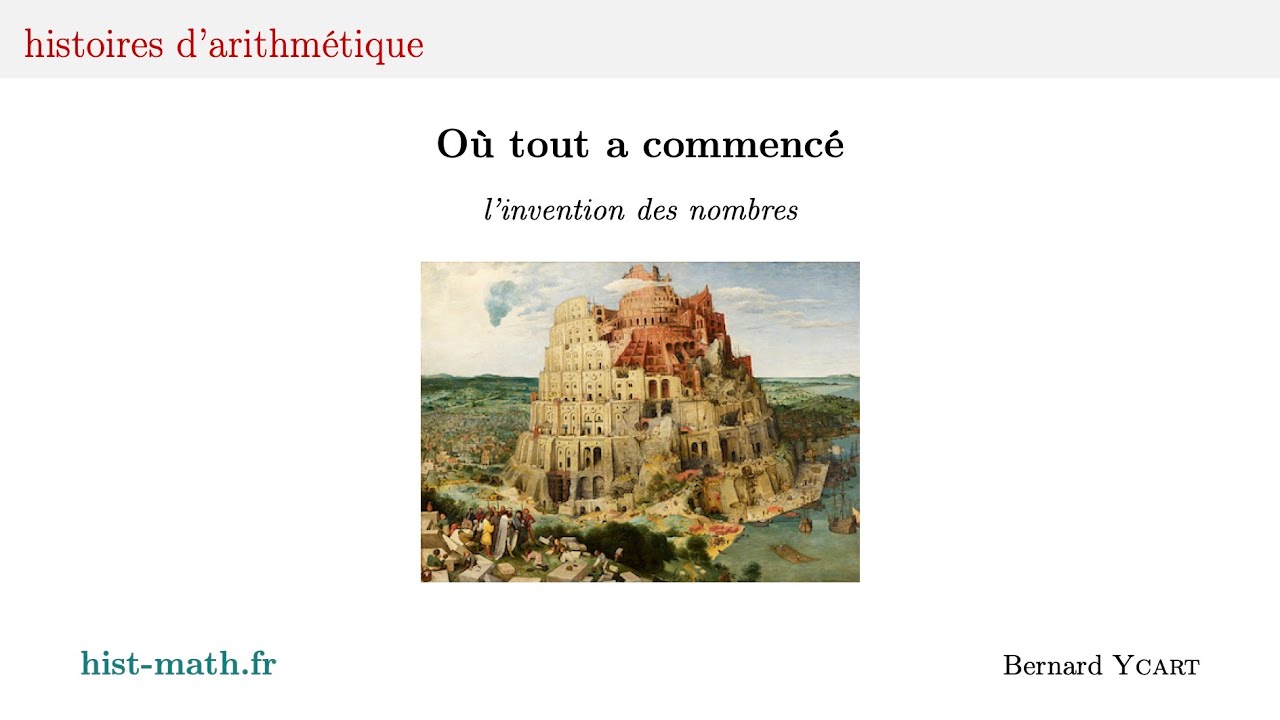 Débuts de l'écriture et de la numération