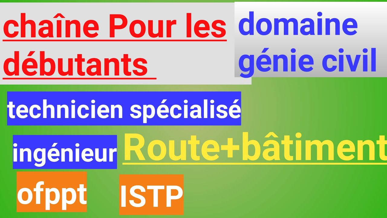 MEILLEUR CONTENUE POUR LES DEBUTANTS DE GENIE CIVIL/محتوى مهم ومتنوع لكل متخصص في الهندسة المدنية