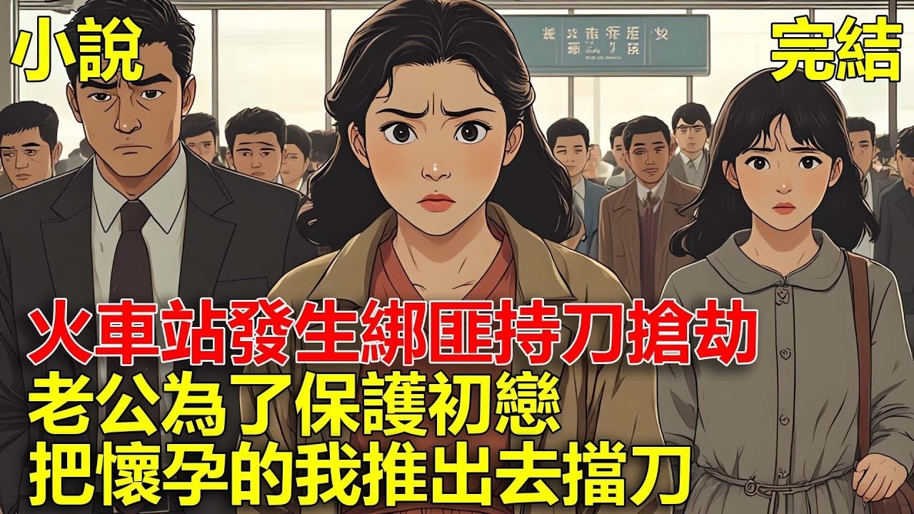 火車站發生綁匪持刀搶劫，老公為了保護初戀，把懷孕的我推出去擋刀，慶倖讓我看清老公的為人！