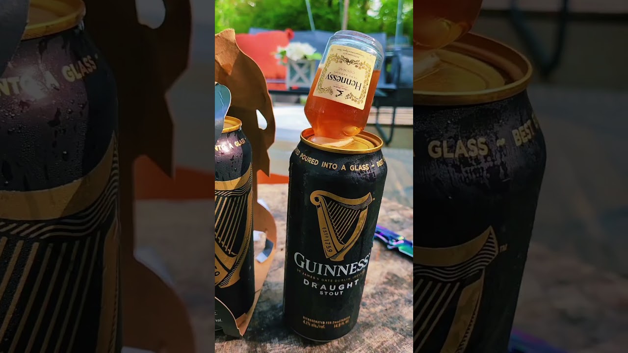 Guinnessy Time Baby 😁 #beer #alcohol #shot #chug #shotgunbeer #guinness #hennessy #drink #burp