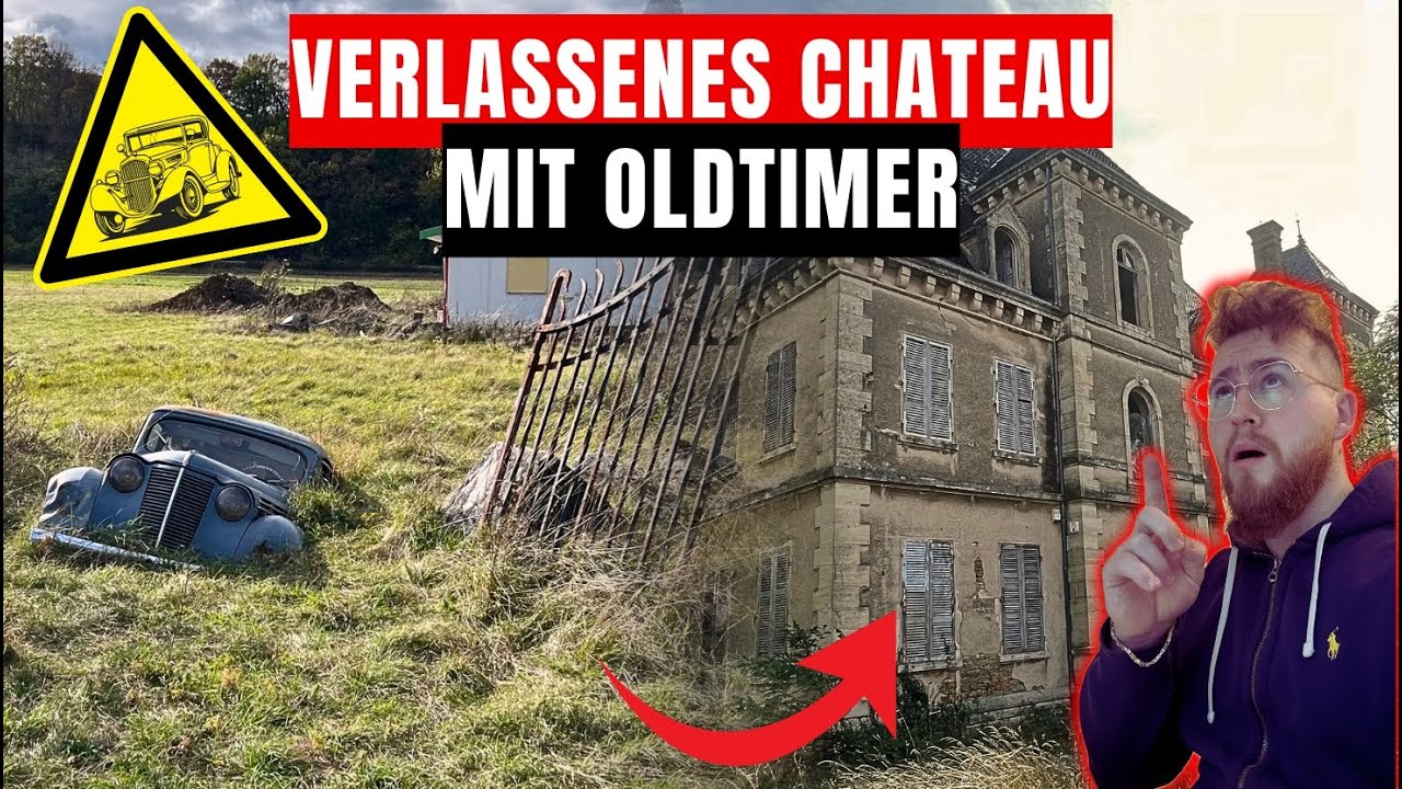 LOSTPLACE // VERLASSENES MEGA CHATEAU 🏰 und OLDTIMER 🚙 VERSUNKEN im BODEN entdeckt! 😱