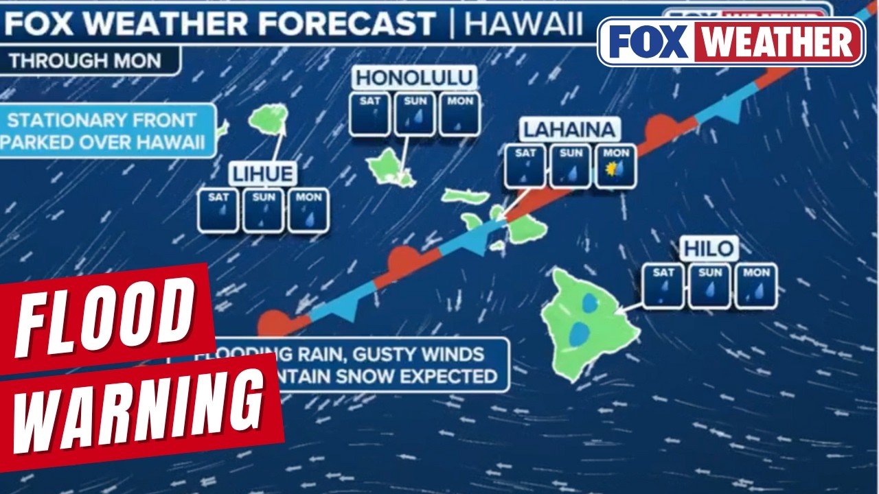 Stalled Cold Front Brings Heavy Rain To The Aloha State
