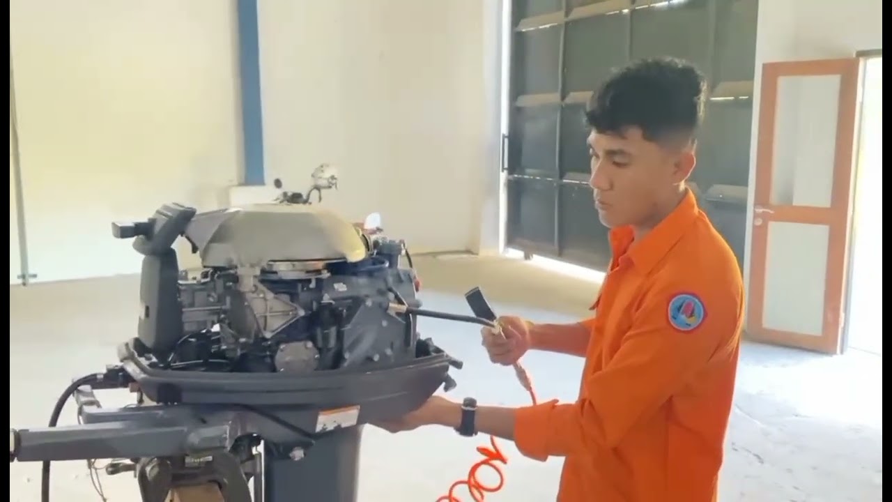 Service sistem pendingin mesin motor tempel Yamaha 25 PK (2 TAK) by Saldi.S