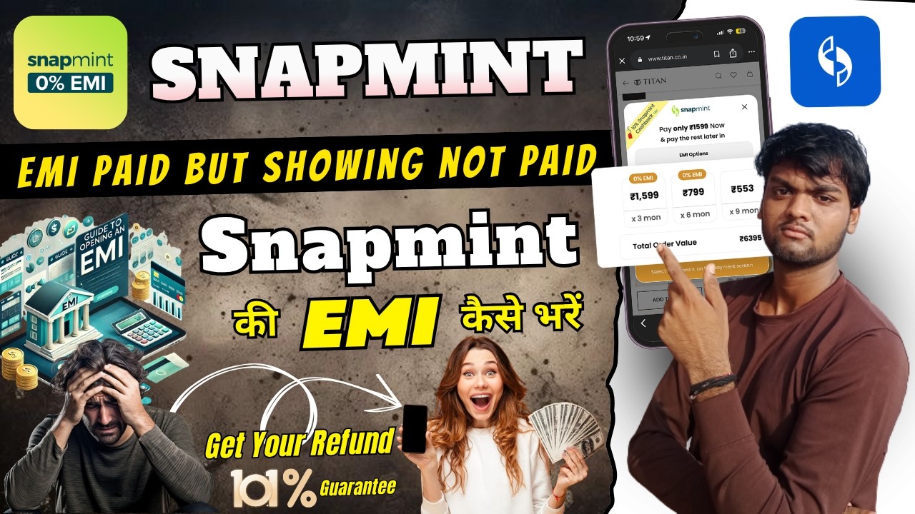Snapmint emi payment kaise kare | Snapmint emi repayment | Snapmint emi paid but not showing | 2026