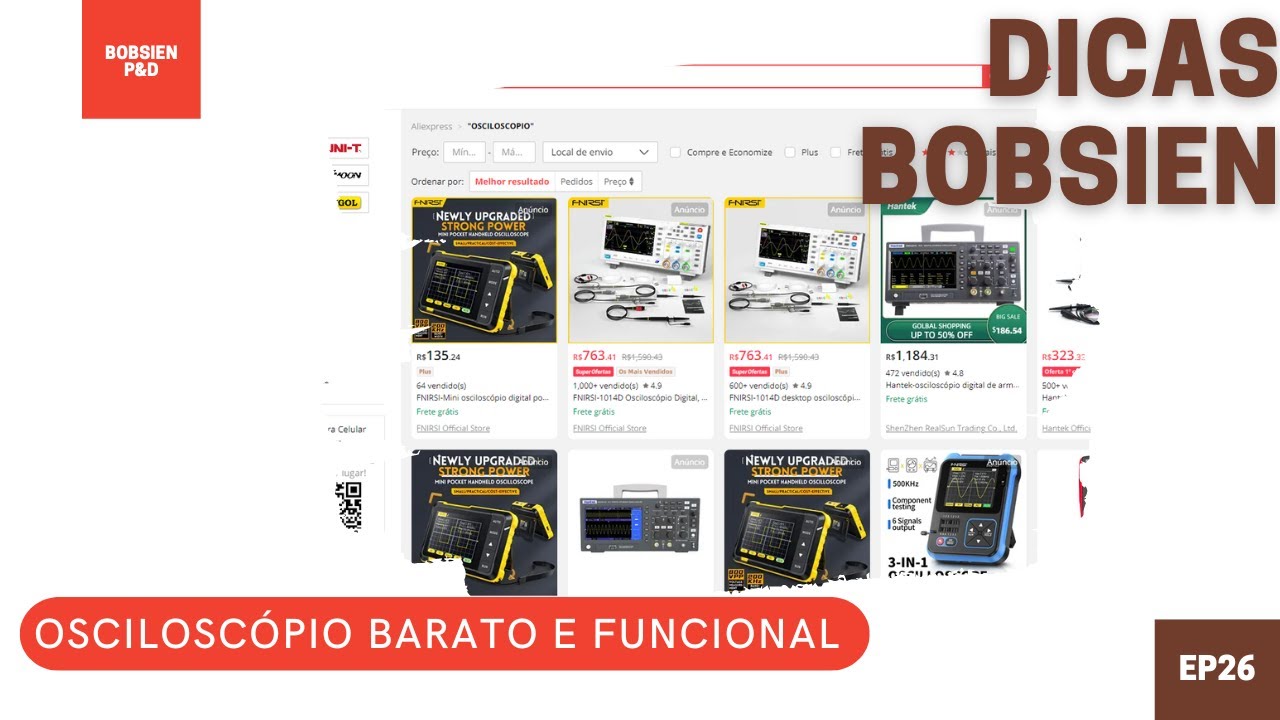 Qual osciloscopio barato comprar?