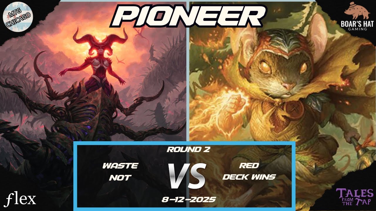 Mono Black Waste Not VS Red Deck Wins  [MTG Pioneer Round 2]