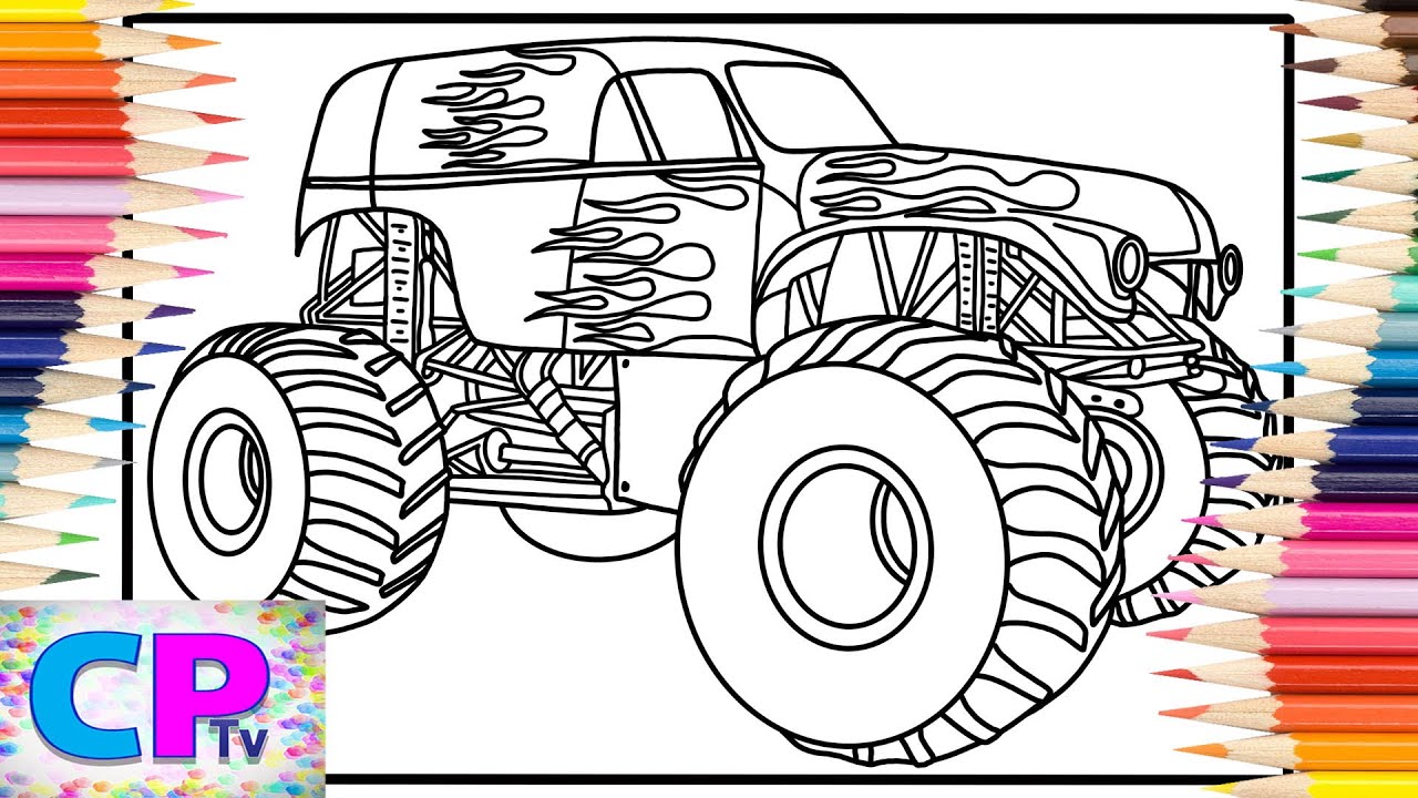 Hot Wheels Monster Truck Coloring Pages/Anna Yvette - Red Line/Defqwop - Awakening [NCS Release]