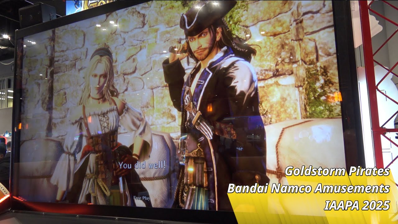 Expertly Plundering Treasure In Goldstorm Pirates by Bandai Namco Amusements (IAAPA 2025)