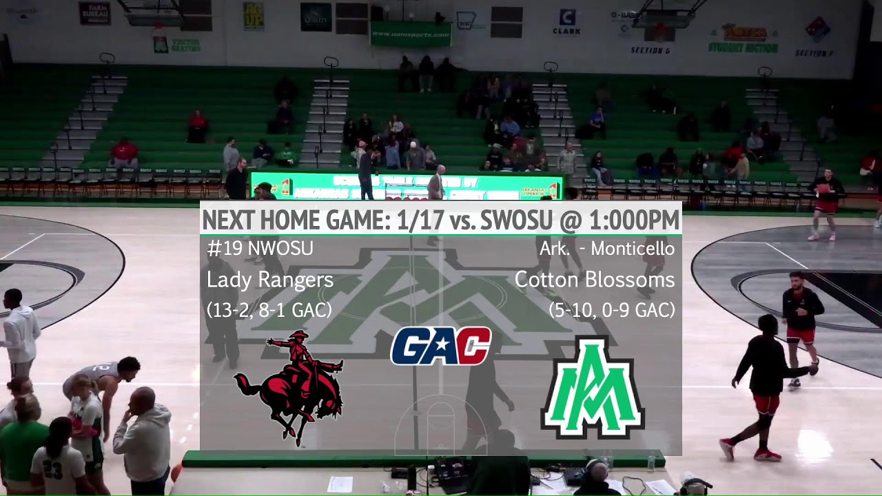 UAM WBB vs #19 Northwestern Oklahoma State University (2026)