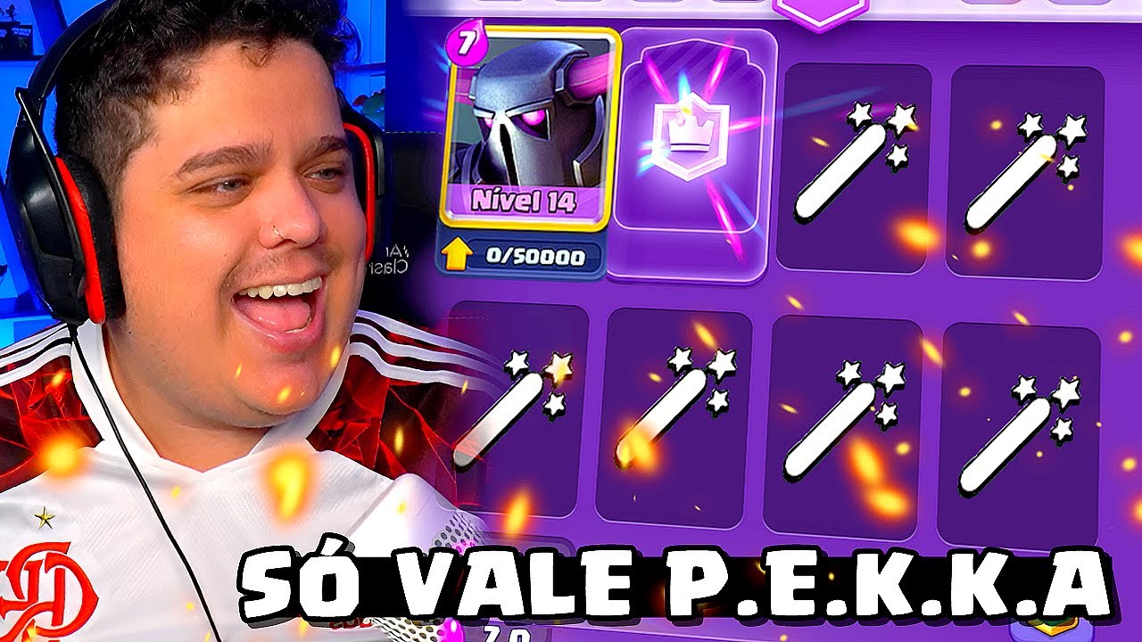 JOGUEI AO AZAR, MAS SO VALE DECKS DE PEKKA NO CLASH ROYALE