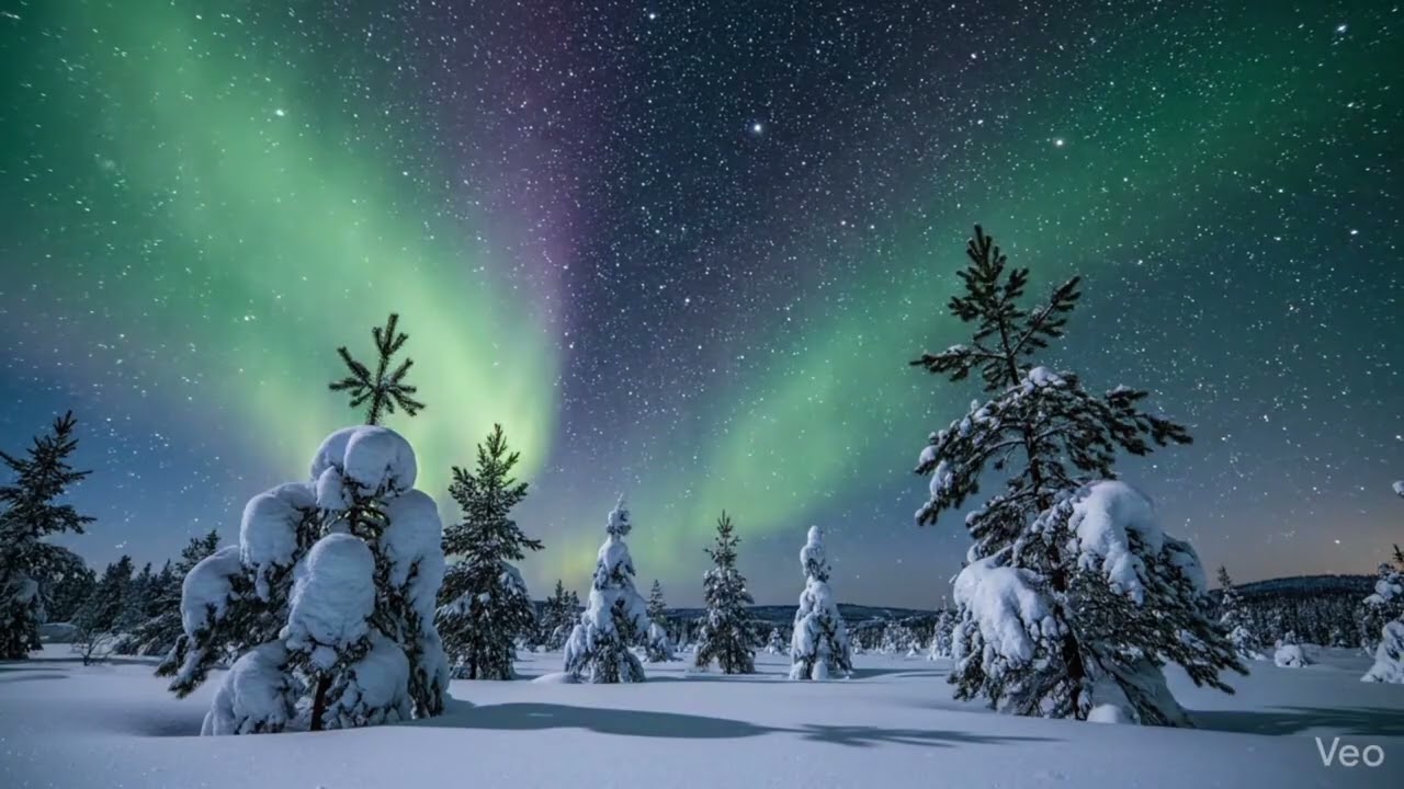 northern lights, relaxing and meditation music. (Revontulet).#northernlights #relaxing #meditation 