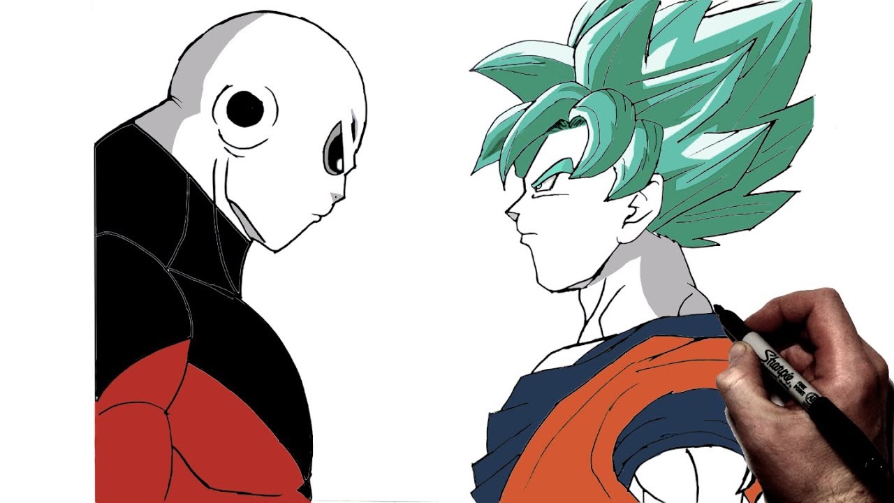 How to Draw Goku vs Jiren | Step By Step | Dragonball
