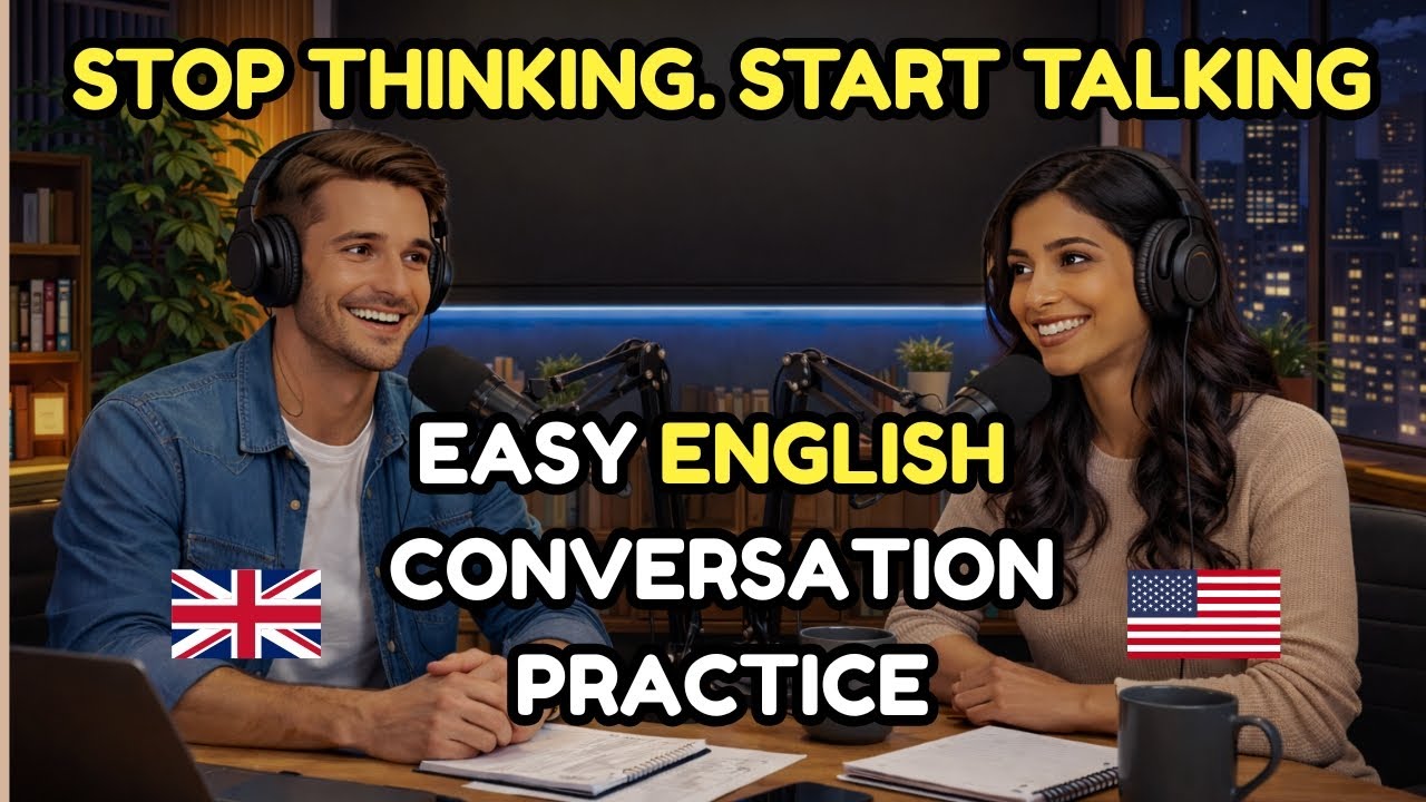 Stop Thinking And Start Talking In English | Easy English Podcast For Conversation Practice | A1-B2